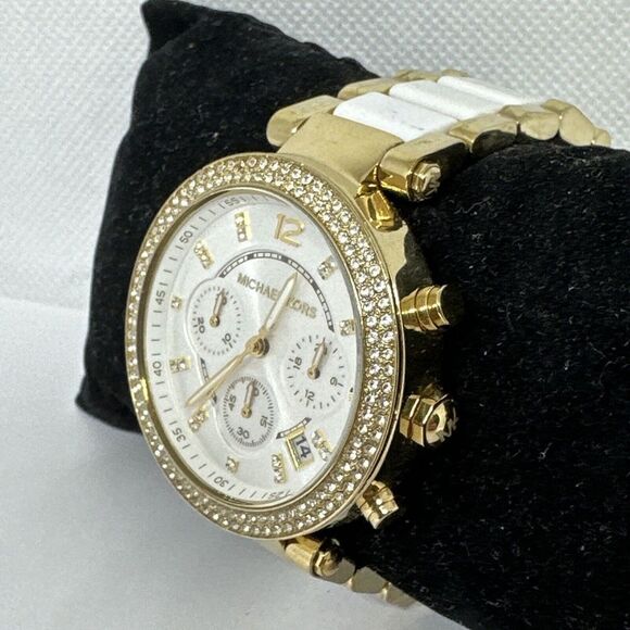 Michael Kors Parker MK6119 Women\'s Two Tone Analog Dial Quartz Wrist Watch NUL63 main image 5